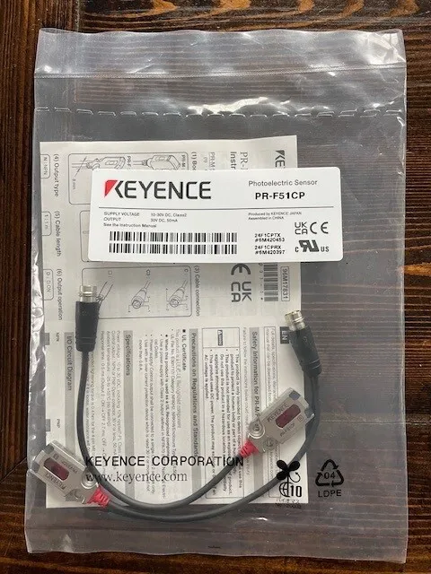 Фотоэлектрический датчик Keyence PR-F51CP Photoelectric Sensor, Thrubeam 0.6m, 1