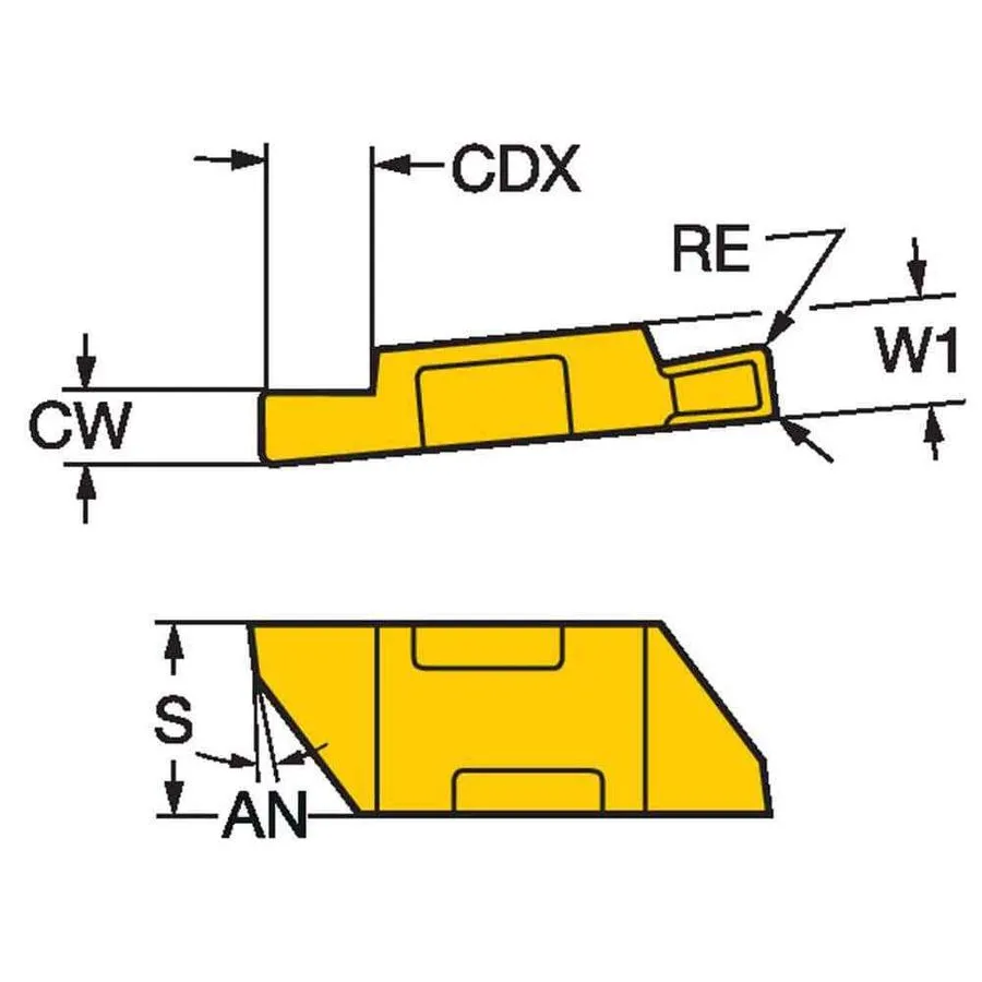 Режущий инструмент Sandvik Coromant TLG2062L 1125 Carbide Grooving Insert