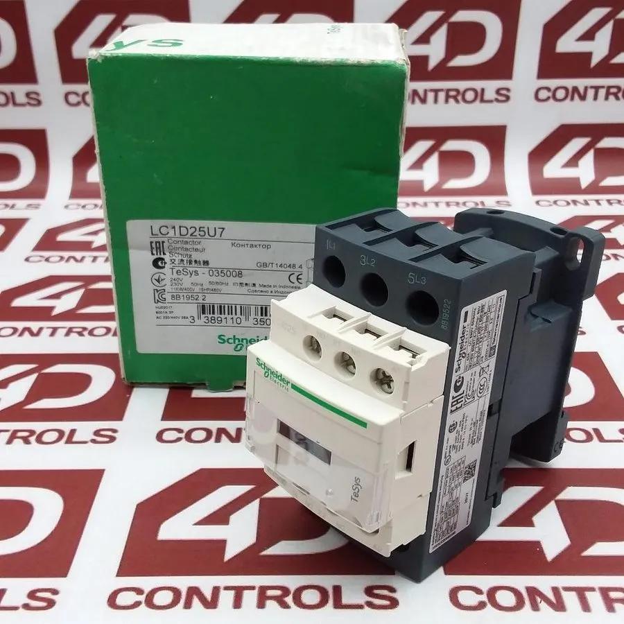 Контактор TeSys Deca LC1D25U7 Contactor 240V coil 25A replace Schneider AC