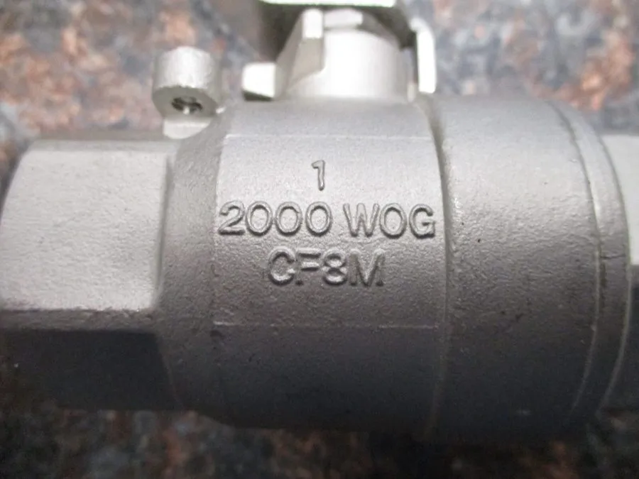 Клапан KF HALE 1" NACE CF8M FULL PORT STAINLESS STEEL 2000WOG BALL VALVE SS