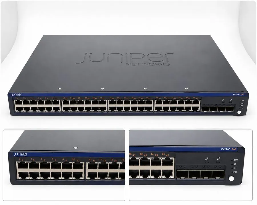 Коммутатор Juniper EX2200-48P-4G Ethernet Switch GREAT CONDITION