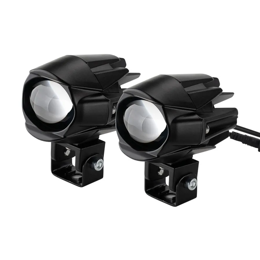 Складское оборудование Motorcycle 60W 18000LM 9-Mode Amber/White LED Fog Lights — фото лота 1