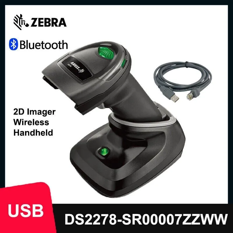 Сканер штрих-кода Zebra DS2278-SR00007ZZWW 2D USB Handheld Barcode Scanner Wirel