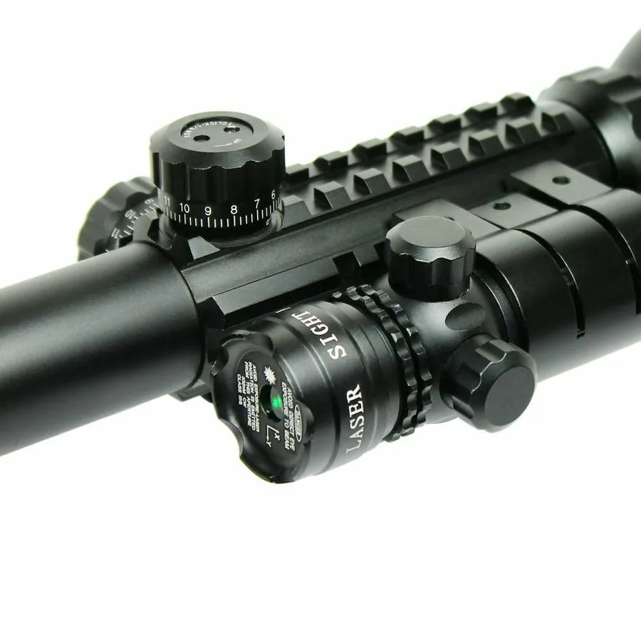 Оптико-электронная система 3-9X40 Illuminated Rifle Scope with Red Laser Sight & — фото лота 2