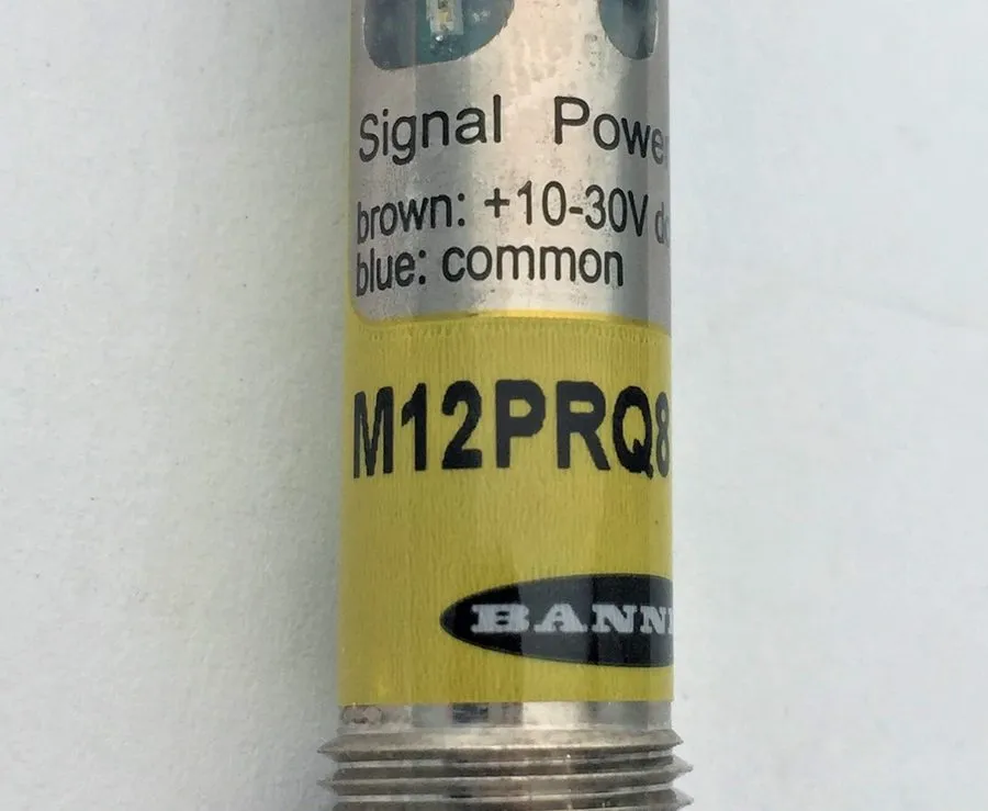 Фотоэлектрический датчик Banner Engineering M12PRQ8 Sensor Photoelectric10 to 30 — фото лота 1