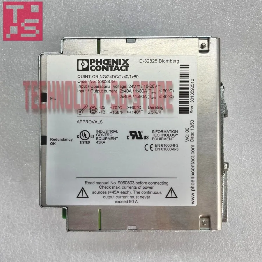 Блок питания Phoenix 2902879 QUINT-ORING/24DC/2X40/1X80 Switching Power Supply