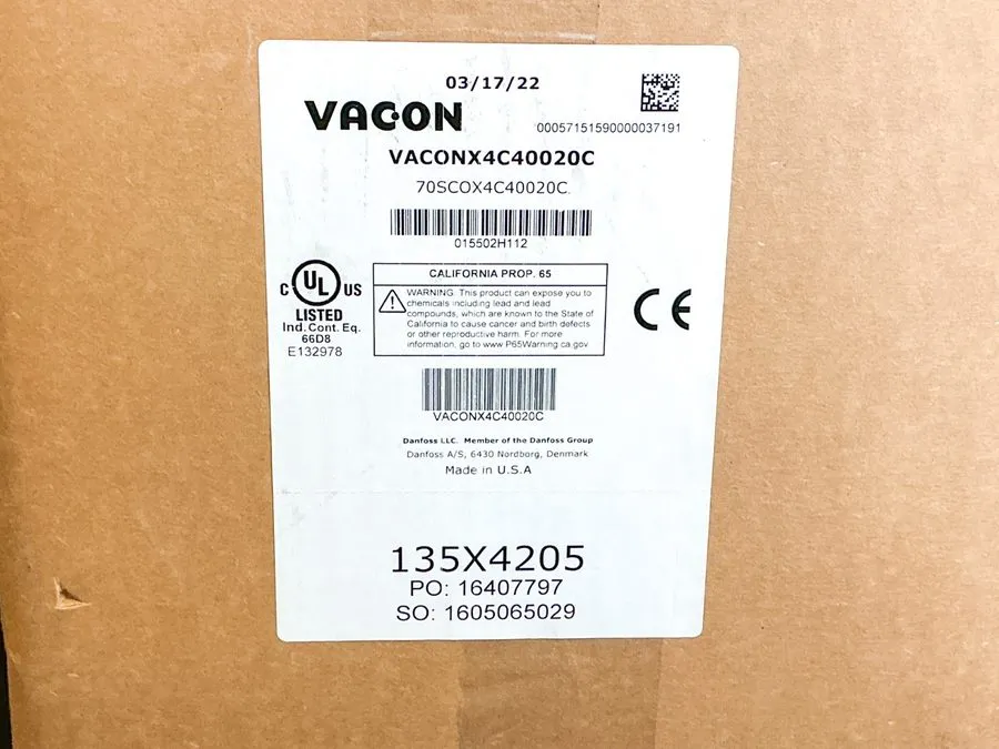 Частотный преобразователь Vacon VACONX4C40020C Variable Frequency AC Drive 3PH 4