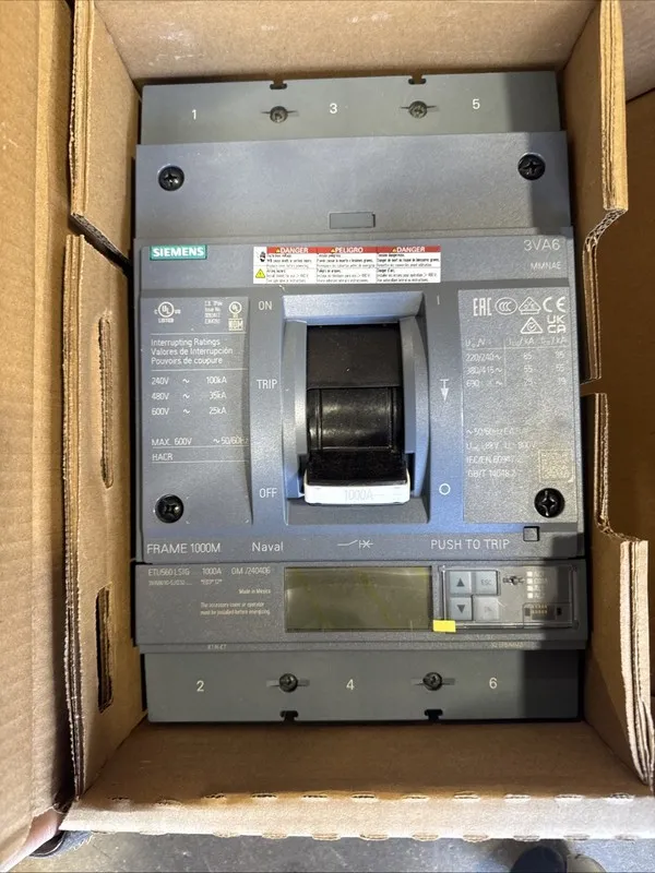 Автоматический выключатель 3VA6610-6JQ32-0AA0 Siemens 3 Pole Circuit Breaker 100