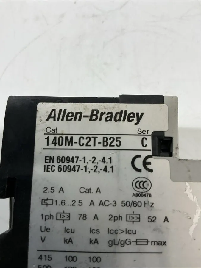 Автоматический выключатель Allen-Bradley 140M-C2T-B25 Ser C Motor Protection Cir — фото лота 1