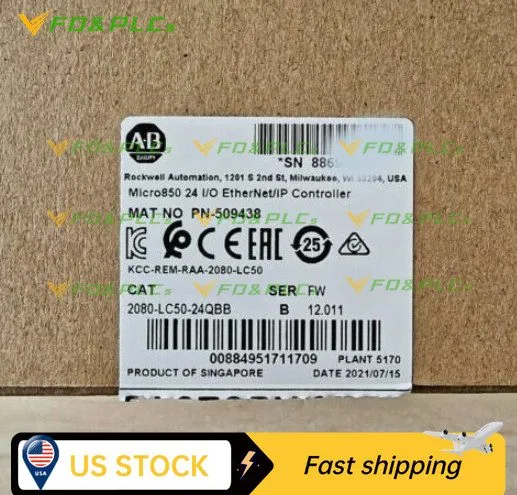 ПЛК 2080-LC50-24QBB Allen Bradley Micro850 EtherNet/IP PLC Controller