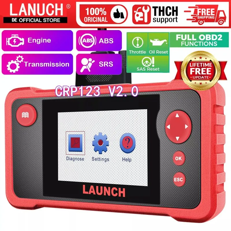 Диагностический сканер 2026 LAUNCH CRP123X Elite Code er Car Diagnostic Scanner 