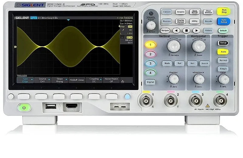 Осциллограф Siglent SDS1104X-E 100MHz 1GSa/s 4 Channel Digital Oscilloscope