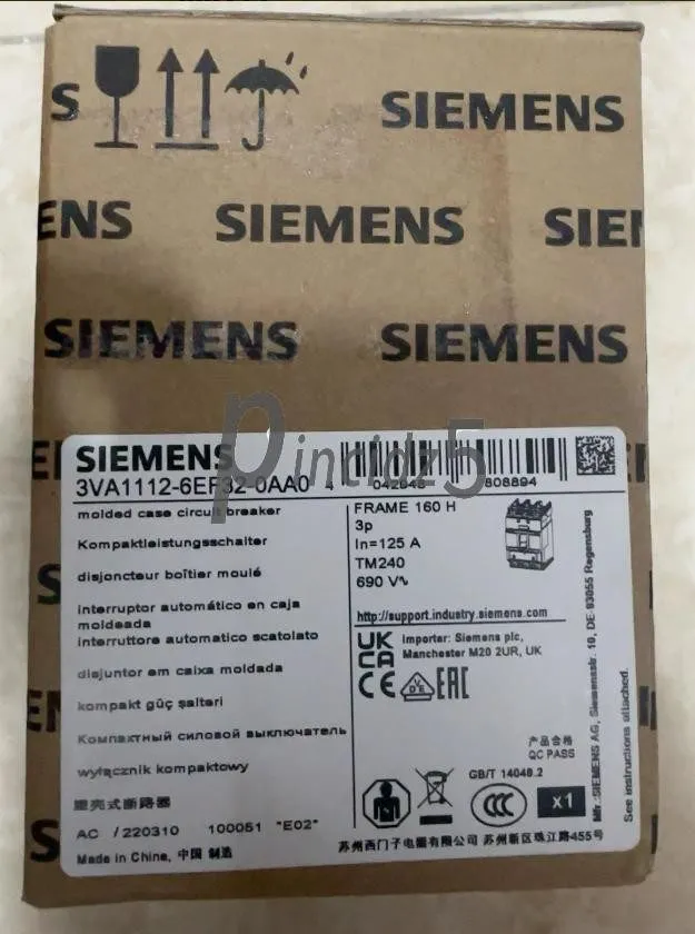 Автоматический выключатель Siemens 3VA1112-5EE32-0AA0 Circuit Breaker 125A