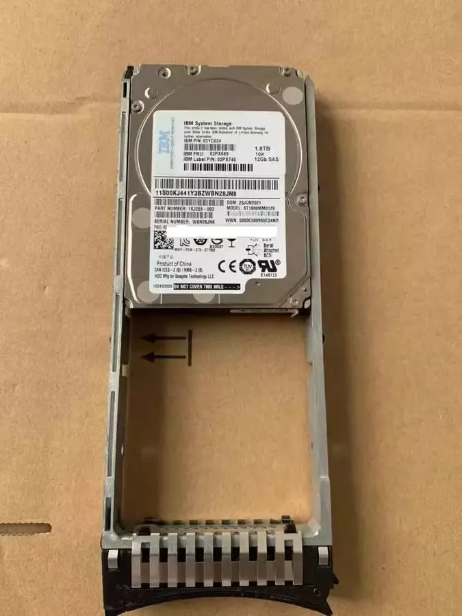 Жёсткий диск 02PX740 02PX589 IBM 1.8TB 02YC024 SAS 10K 12G 2.5" V5000E STORAGE H — фото лота 1