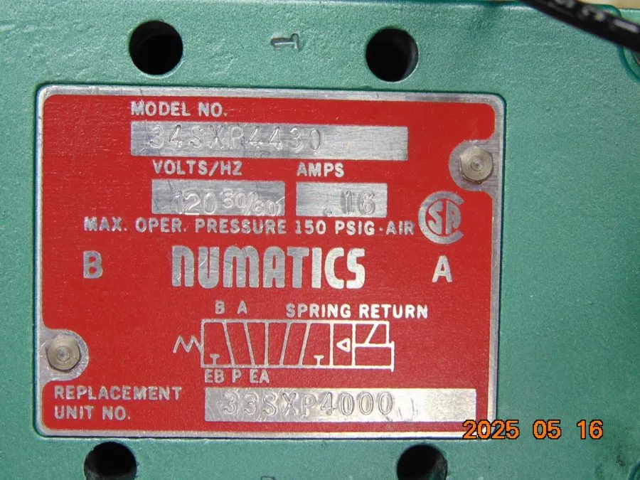 Электромагнитный клапан Numatics 12SXD441O000030 237-221B Pneumatic Solenoid Val