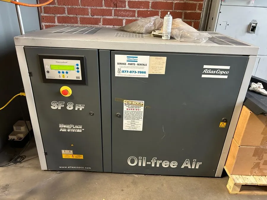 Компрессор Atlas Copco Oil Free SF8-FF Air Compressor, One Air End Not