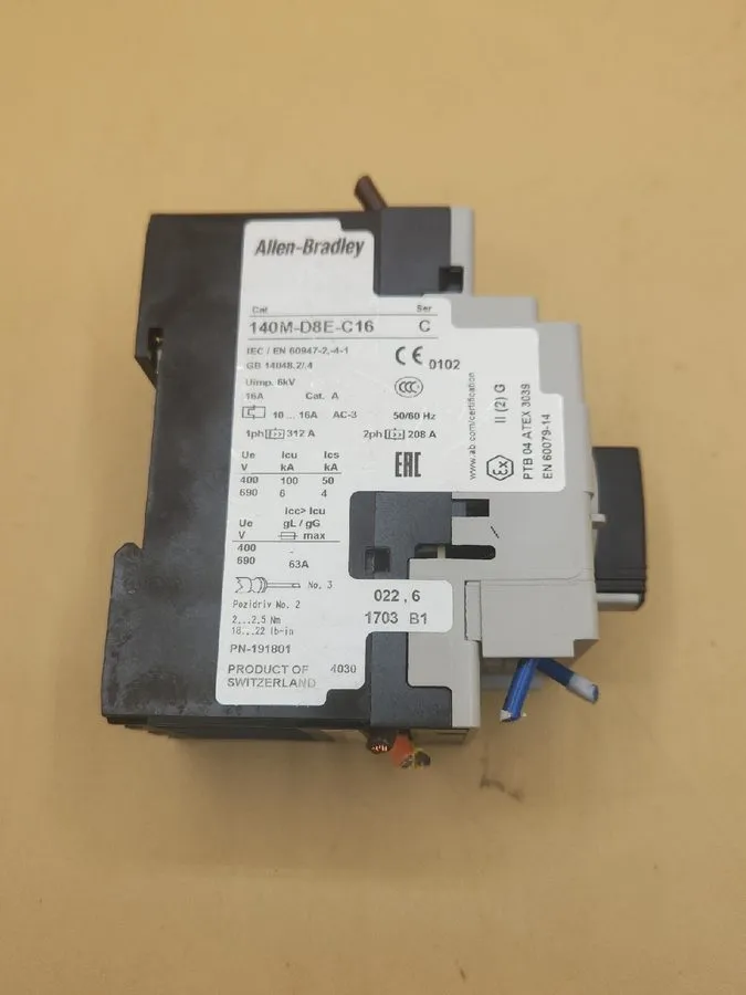 Автоматический выключатель Allen Bradley 140M-D8E-C16 Motor Protection Circuit B