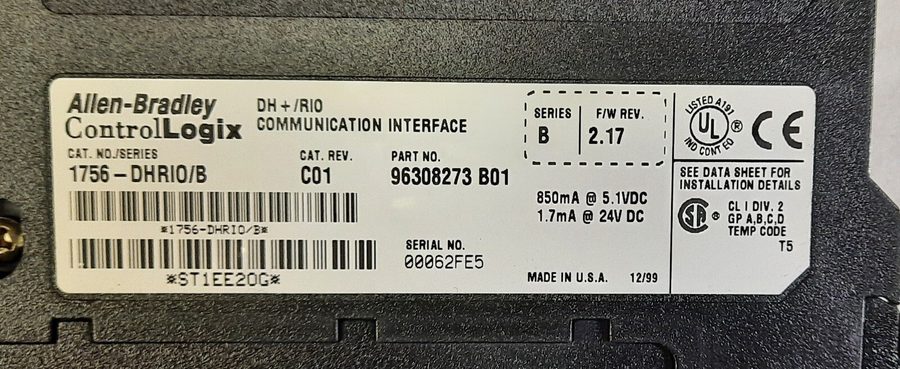 Коммуникационный модуль Allen-Bradley Control Logix DH+/RIO Communication Interf