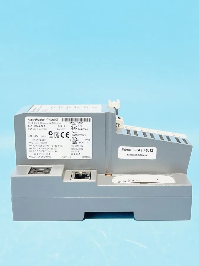 Модуль ввода-вывода Allen-Bradley 1734-AENT/B POINT I/O EtherNet/IP Adapter Seri — фото лота 1