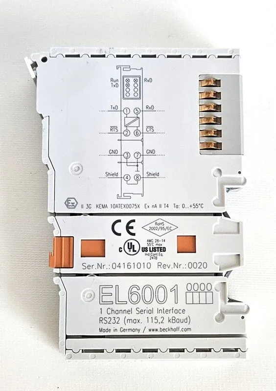 Модуль ввода-вывода Beckhoff EL6001, 1-Channel Serial Interface RS232