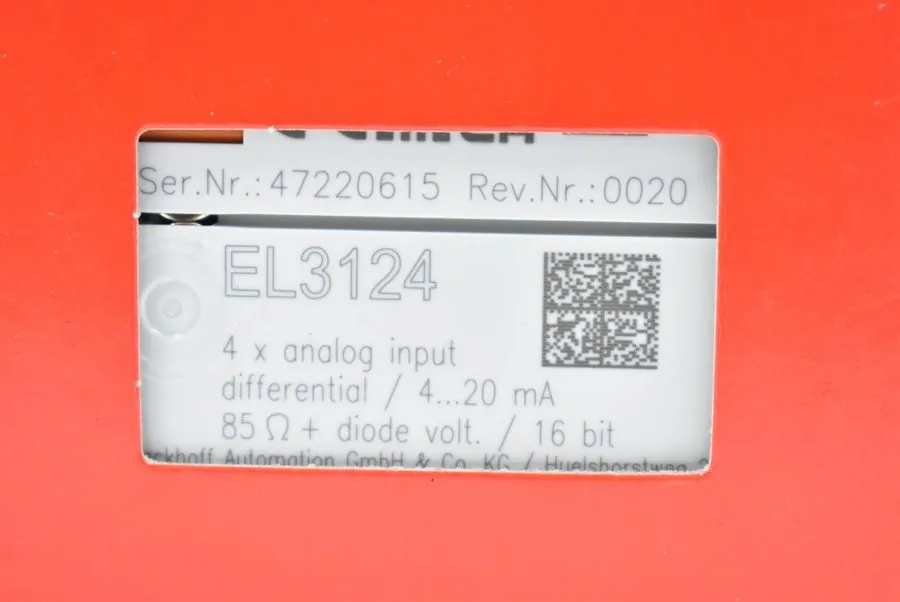 Модуль ввода-вывода Beckhoff EL3124 Analog Input EtherCAT Terminal