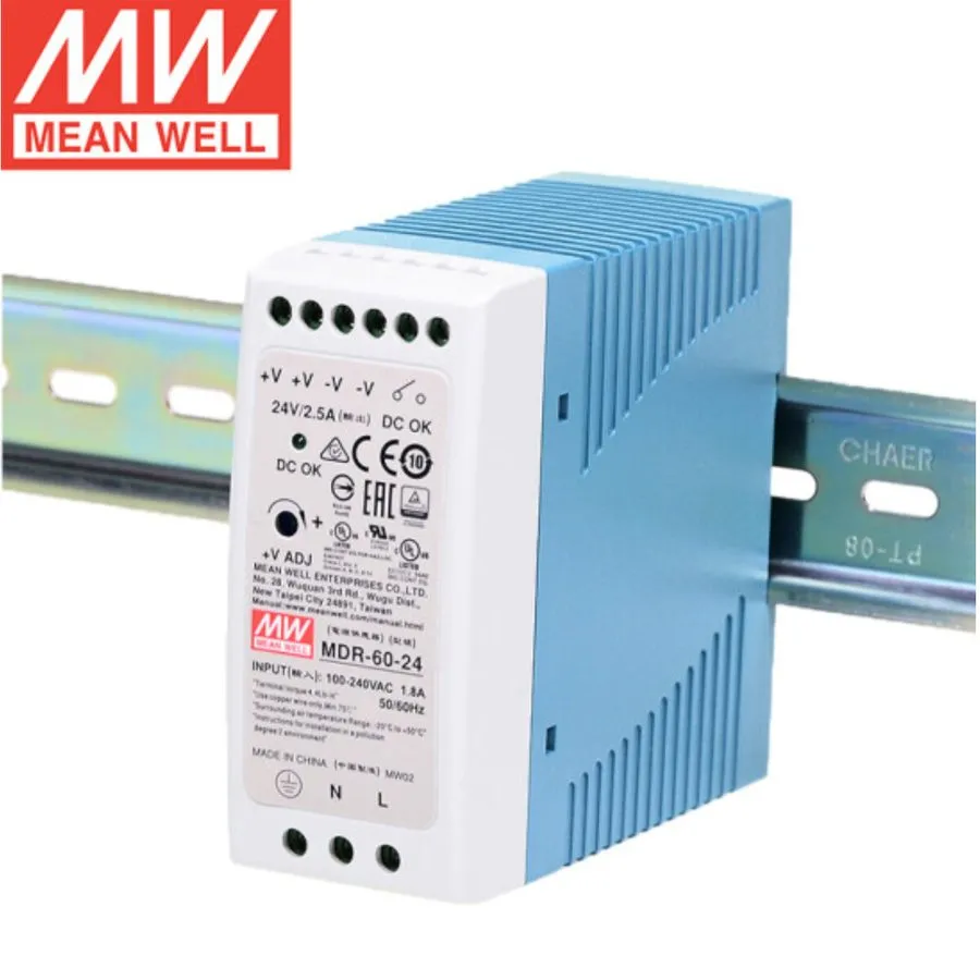 Блок питания MDR-60 24V 60W Din Rail Power Supply AC-DC Driver Voltage Regulator