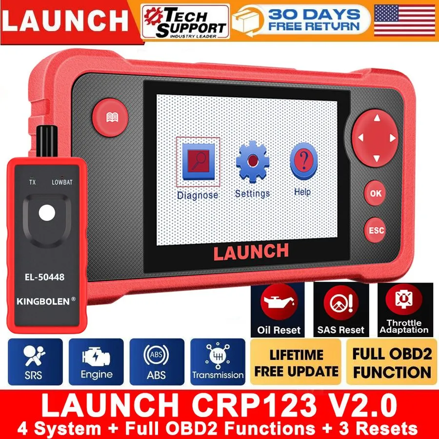 Диагностический сканер 2026 LAUNCH CRP123X Elite Code er Car Diagnostic Scanner 