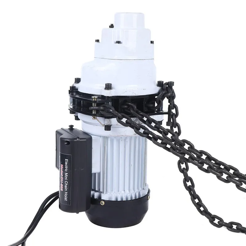 Таль 2200LBS Electric Chain Hoist Single Phase Hoist Crane 10FT Chain Lift 2.5m/ — фото лота 2