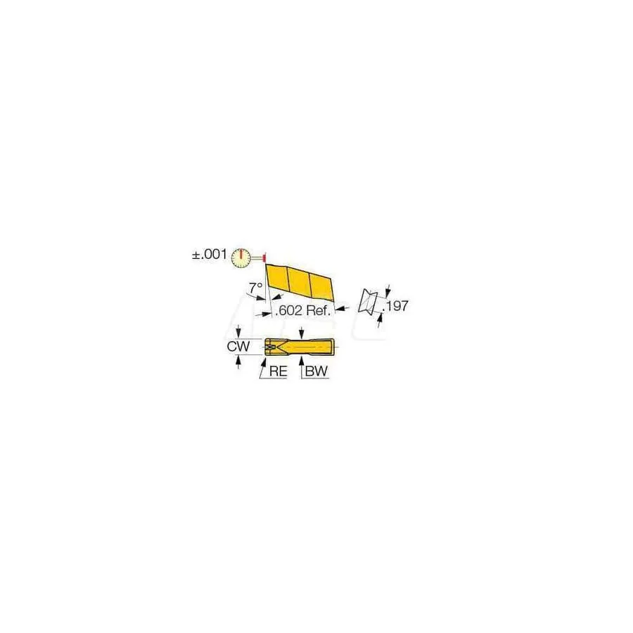 Режущий инструмент ISCAR GIP2.70-0.10 IC808 CARBIDE INSERTS GIP2.70 Grooving Ins