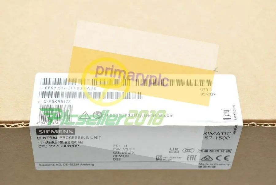ПЛК Siemens S7-1500F, CPU 1517F-3 PN/DP 6ES7517-3FP00-0AB0