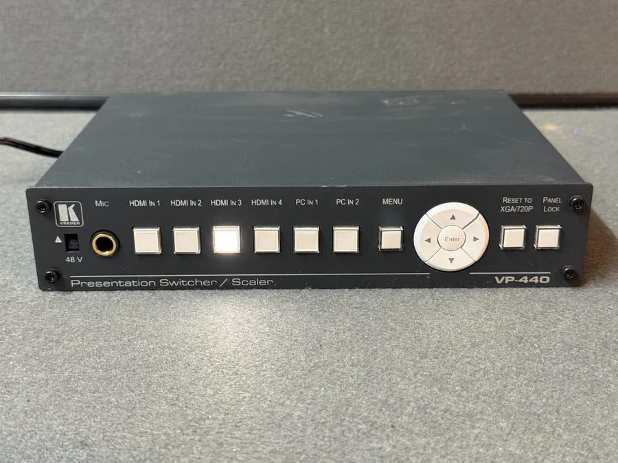 Видеокоммутатор KRAMER VP-440 6–Input Presentation Switcher Scaler HDBaseT HDMI