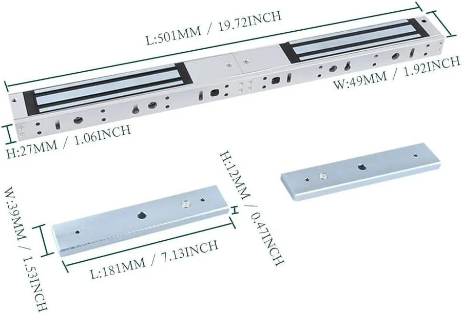 Оборудование видеонаблюдения Double Door Electromagnetic Lock 600LBS/280KG Holdi — фото лота 2