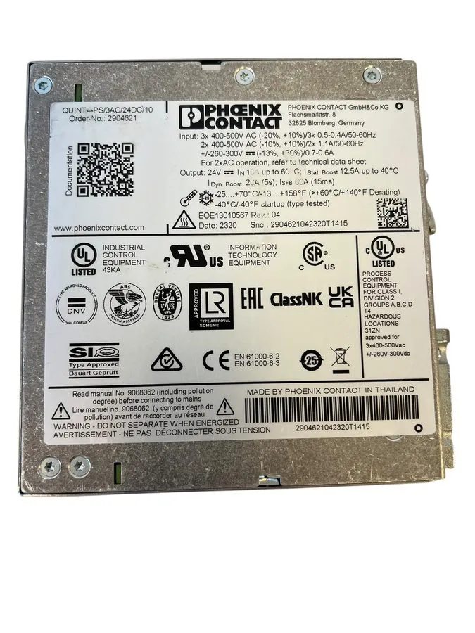 Блок питания PHOENIX CONTACT QUINT4-PS/3AC/24DC/10 Power Supply 2904621