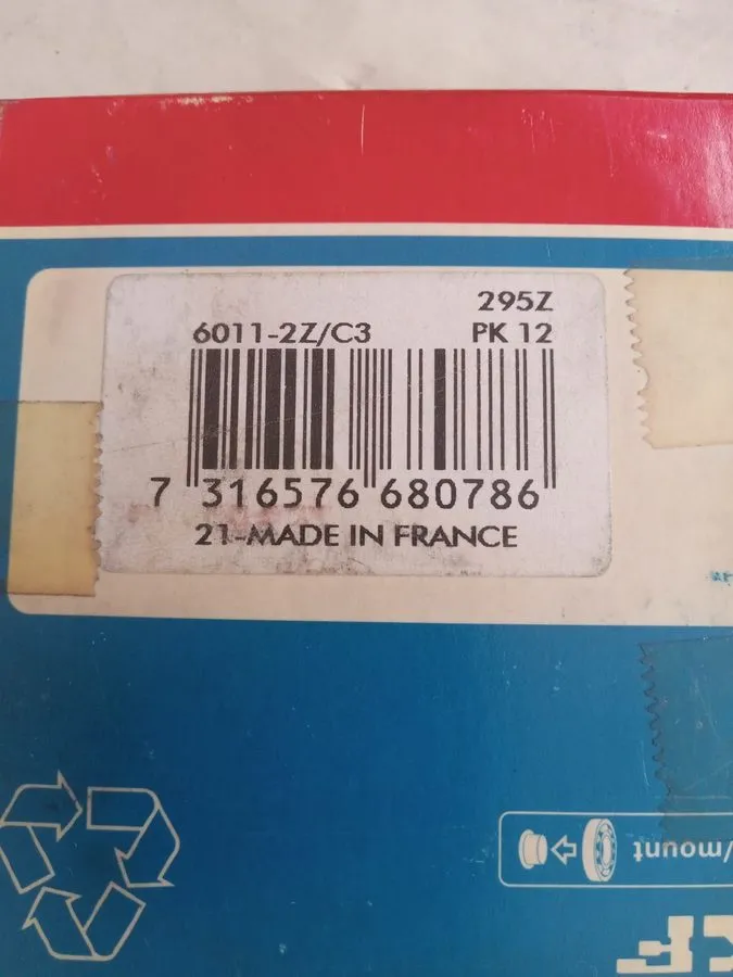 Подшипник SKF 6011-2Z /C3 BEARING 6011. NEW...