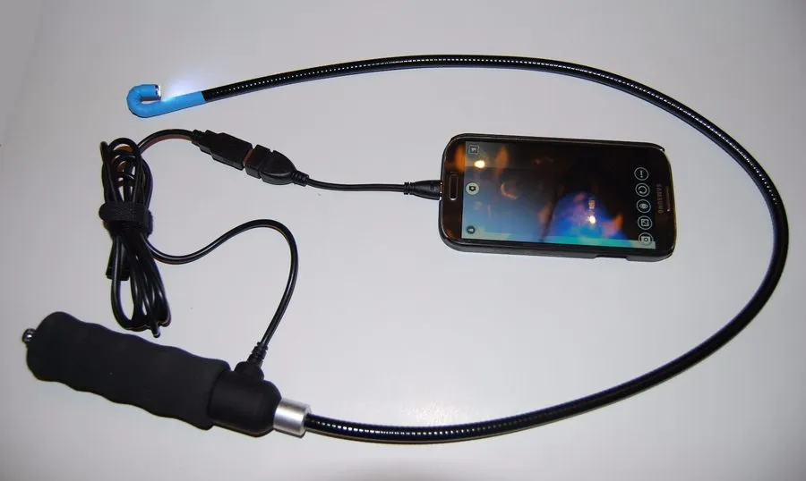 Видеоэндоскоп Vividia VA-800 USB Flexible Borescope One-Way 180° Articulating 8. — фото лота 2
