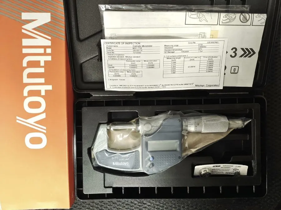 Микрометр MITUTOYO 293-831-30 Electronic Micrometer,0-1 In,Ratchet 1ARD6