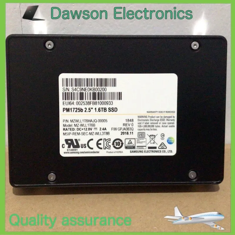 SSD-накопитель Samsung PM1725b 1.6TB NVMe 2.5" U.2 SSDMZWLL1T6HAJQ-00005 REV 0 M