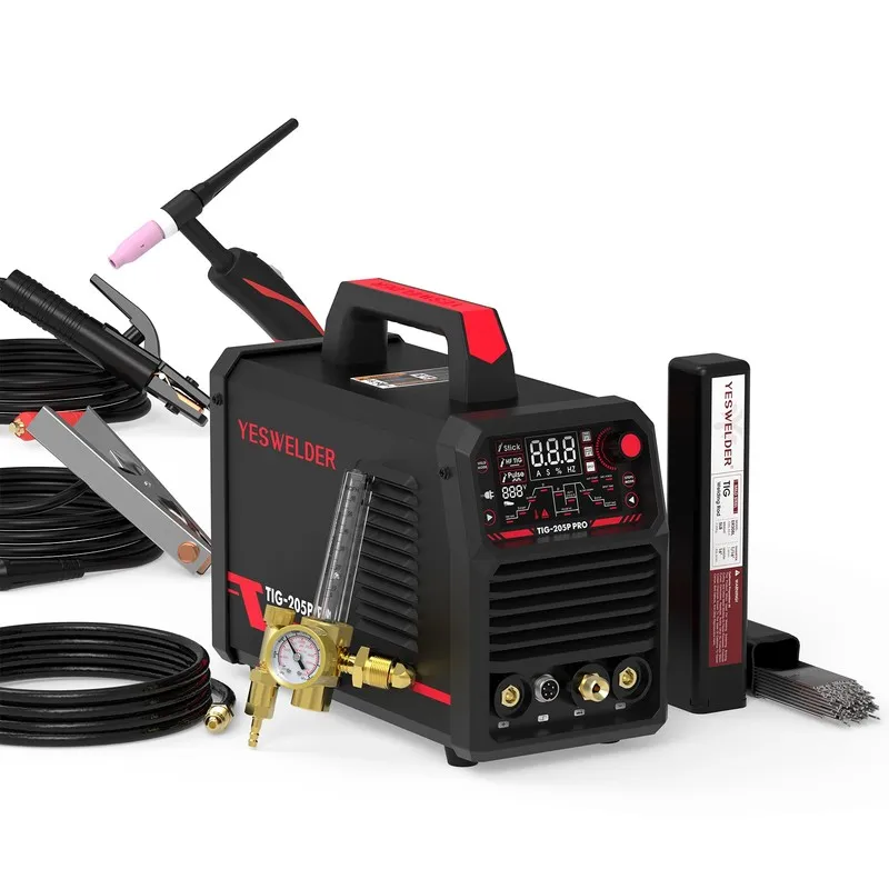 Сварочный аппарат 205A Tig Welder with Pulse Large LED Display, TIG-205P Pulsed 