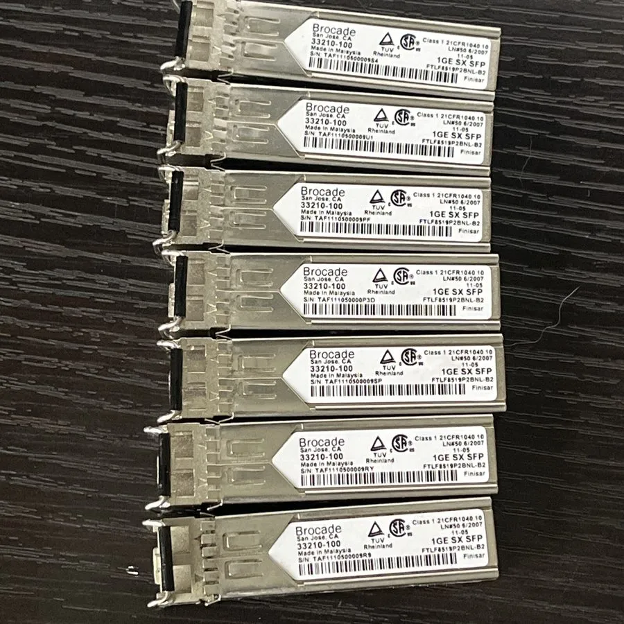Трансивер Brocade Compatible E1MG-SX-OM 1000BASE-SX 550m MMF 850nm SFP Transceiv