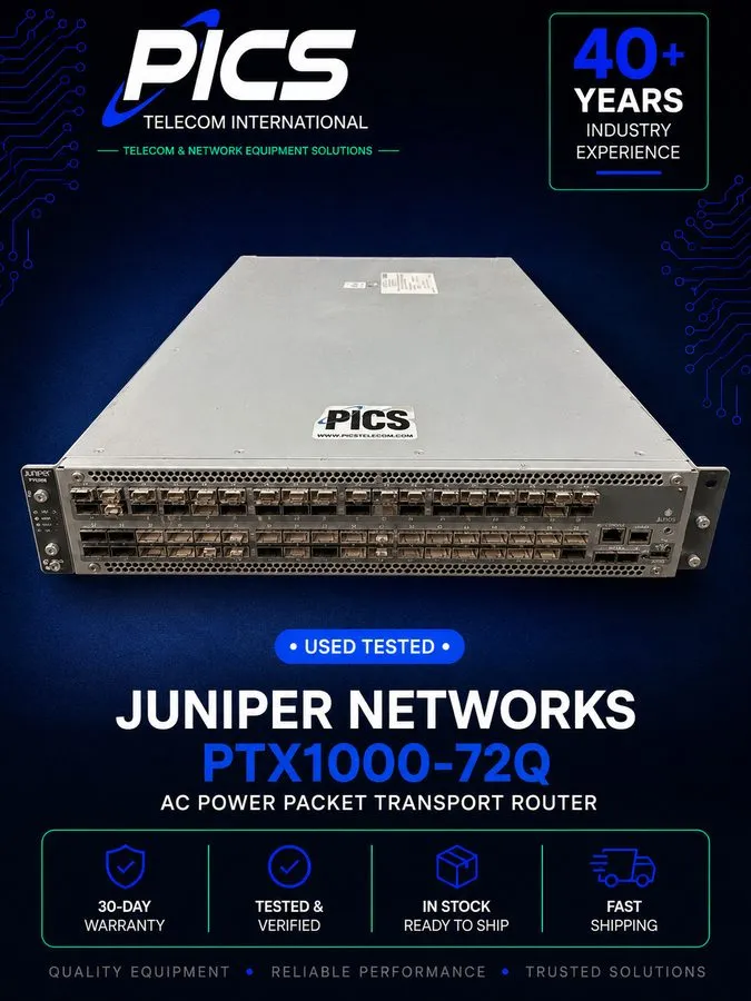 Маршрутизатор JUNIPER NETWORKS PTX1000-72Q AC POWER PACKET TRANSPORT ROUTER