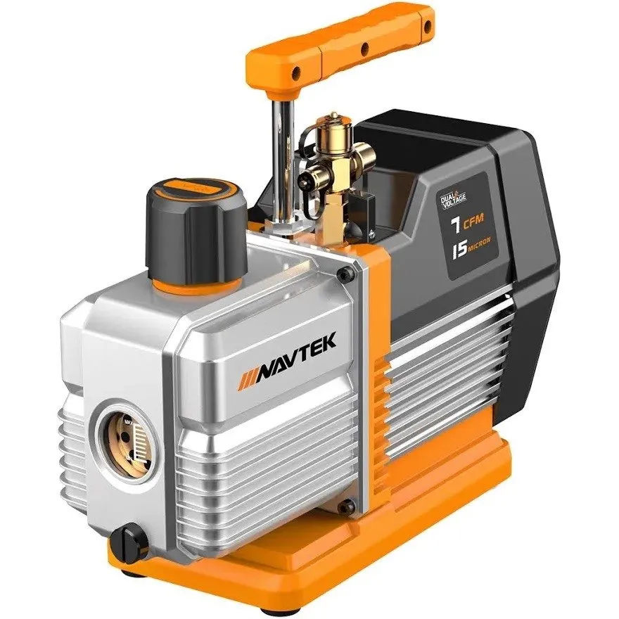 Насос NAVAC NP7DP2 Pro 7 CFM Dual-Stage Vacuum Pump A2L R32 Compatible HVAC 3/4