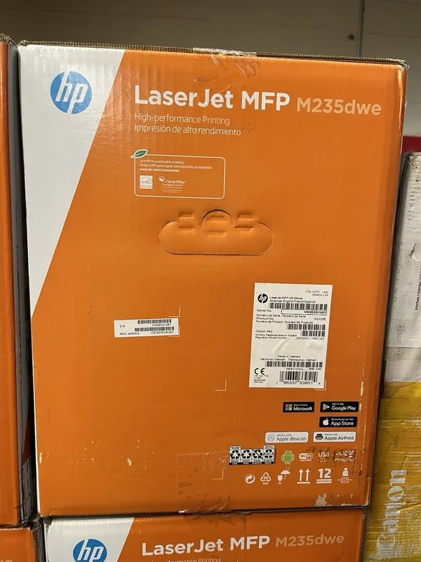 Лазерный принтер HP LaserJet MFP M235dwe Wireless Laser Printer Black White — фото лота 1