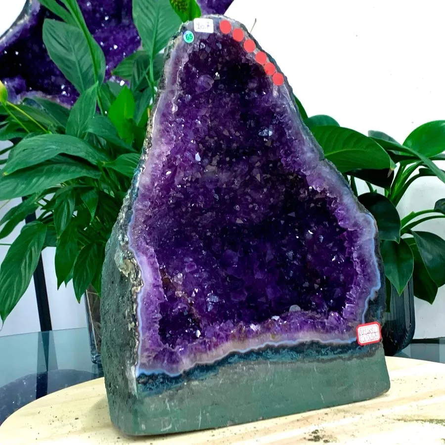 Лабораторный прибор 23.54LB Natural amethyst geode quartz cluster crystal specim