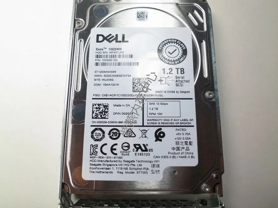 Сервер 0-HOURS G2G54 0G2G54 Dell POWEREDGE 1.2TB 10K RPM 12Gbps 2.5" SAS HDD Har