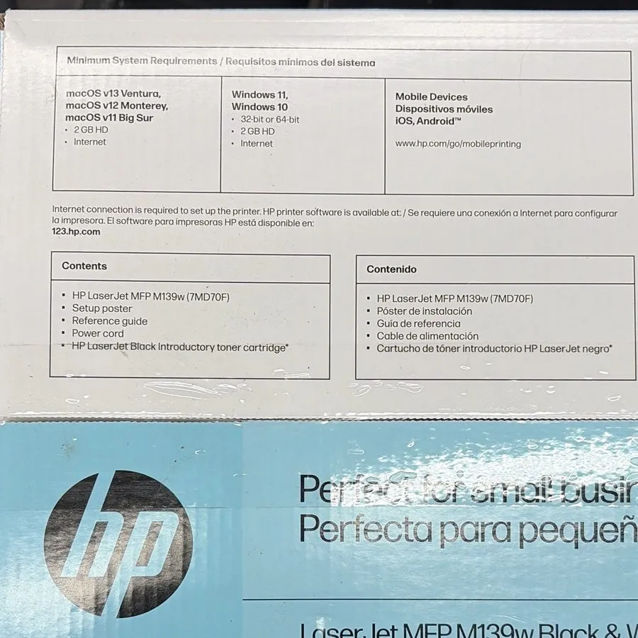 Лазерный принтер HP LaserJet MFP M139w Wireless All-in-One Black-and-White Laser — фото лота 1