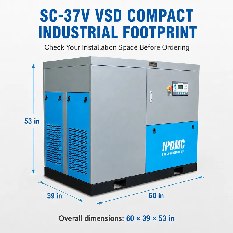 Компрессор Rotary Screw Air Compressor System 3 Phase 37KW 50HP 219CFM 125PSI 46 — фото лота 2