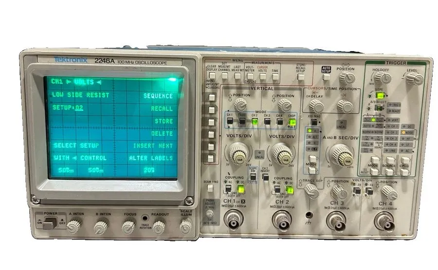 Осциллограф Tektronix 2246A 100MHz Oscilloscope Calibrated — фото лота 1