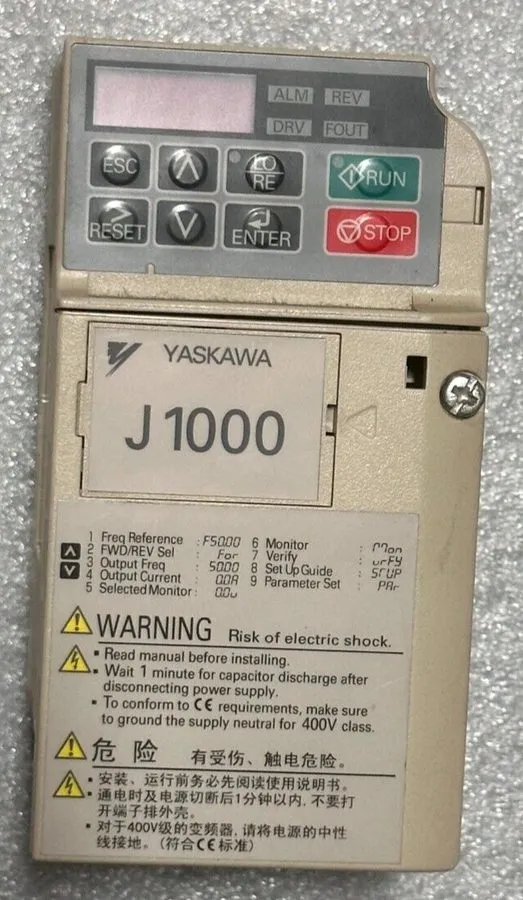 Частотный преобразователь Yaskawa J1000 CIMR-JB2A0002BAA Compact Variable Freque — фото лота 2