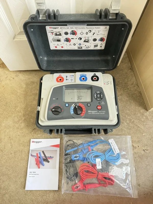 Тестер Megger MIT1525 15 kV High Voltage Insulation Resistance Tester — фото лота 2