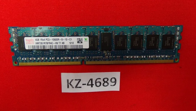 Модуль памяти 4GB Hynix 1Rx4 DDR3-1333 PC3-10600R Server RAM HMT351R7BFR4C-H9